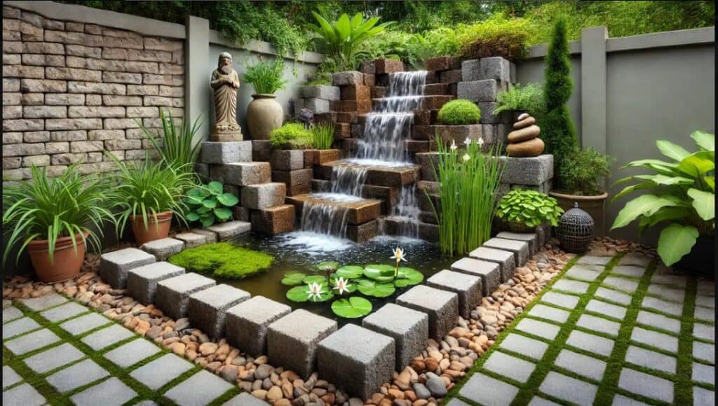 Guide for Installing Simple Block or Paver Waterfall Ponds